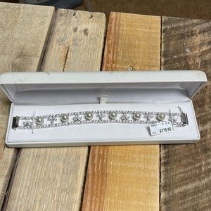 Sterling & CZ bracelet, NEW